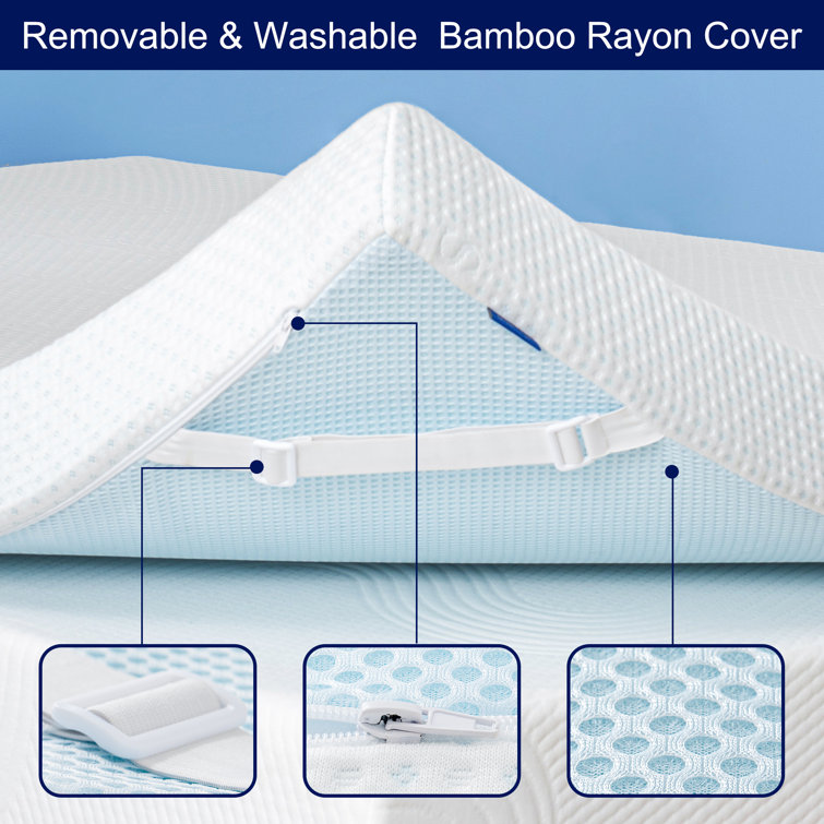 White Noise Bahira Memory Foam Mattress Topper Wayfair.co.uk